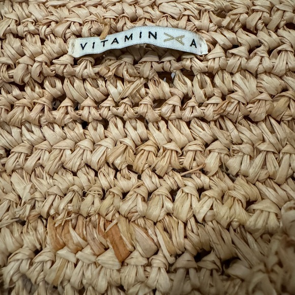 Vitamin A Tash Woven Raffia Tote Bag - Picture 4 of 7